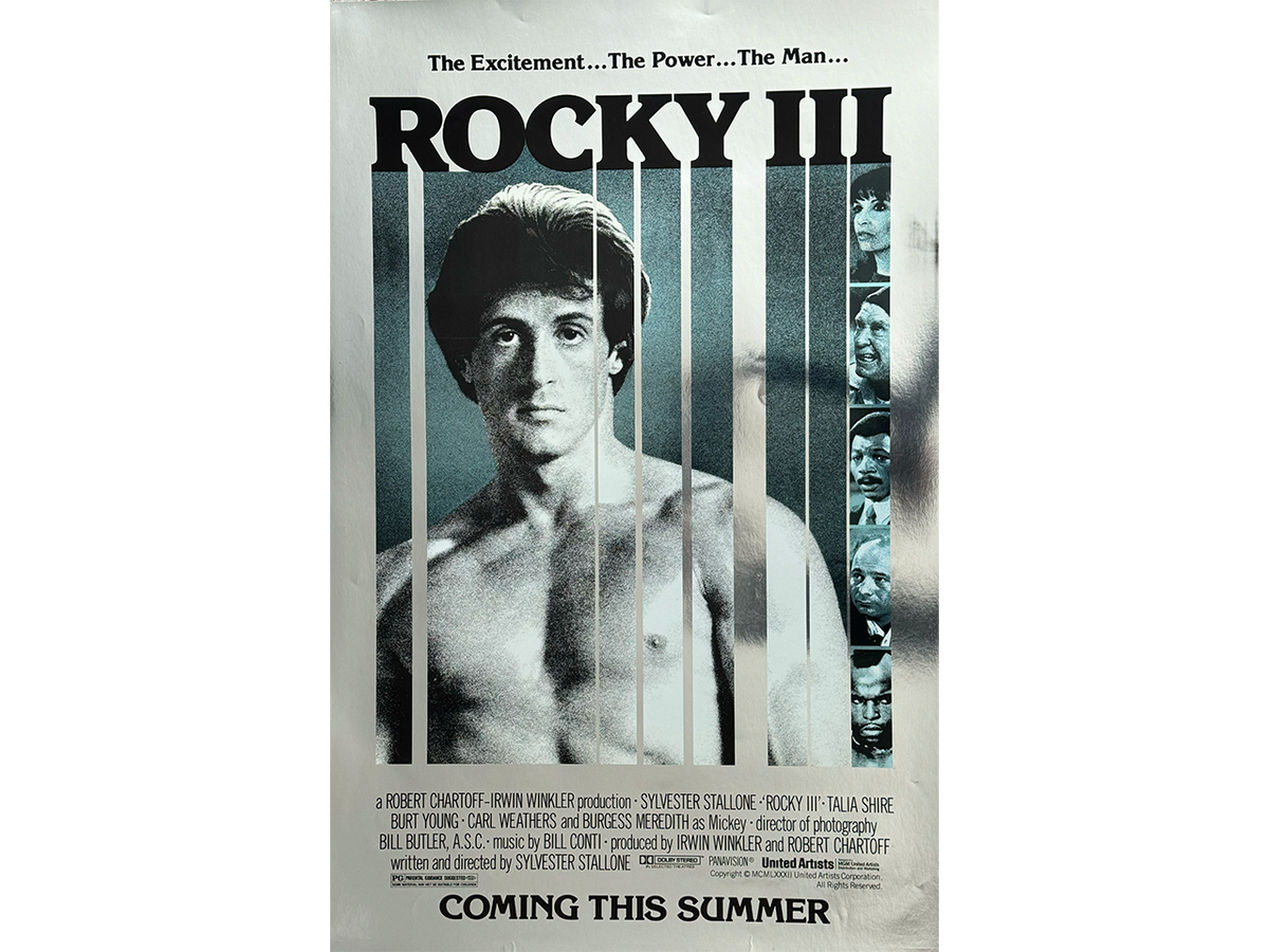 ROCKY III 映画ポスター　オリジナルシルバーポスター Rocky III (1982) – The Moment